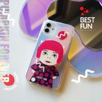 【Sell Well】FDD   Yayoi Kusama กรณีโทรศัพท์สำหรับ iPhone 13 12 11 Pro Max X Xr Xs 7 8บวก Se2การ์ตูนน่ารักกันกระแทกกล้องปกป้องปกหลัง