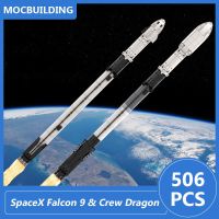 Spacex Falcon บล็อกตัวต่อ Moc หนัก1:110แบบจำลองย่อขนาดชุดอิฐเพื่อการศึกษาของขวัญของเล่นเด็กเชิงสร้างสรรค์