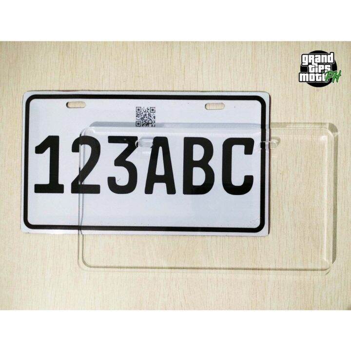 Motorcycle Plate Number Cover New LTO Standard Size makapal iwas