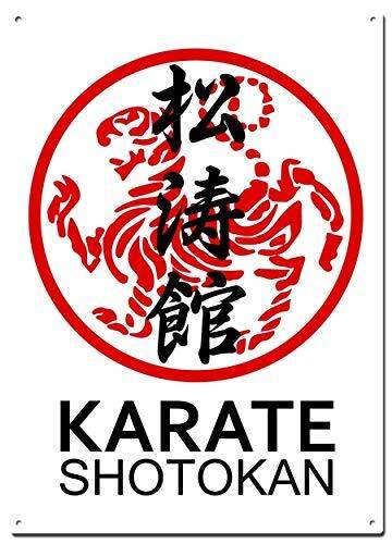 ป้ายโลหะดีบุก-shotokan-คาราเต้-โปสเตอร์-colorfast-ศิลปะการต่อสู้-เหมาะสำหรับตกแต่งบ้าน-ศิลปะผนัง-ที่ไม่ซ้ำกันและมีสไตล์-8x12นิ้ว-20x30ซม-เหมาะสำหรับผู้ที่ชื่นชอบคาราเต้