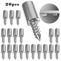 20Pcs Self-Tapping สกรูตู้วงเล็บสกรู Partition สนับสนุน Shelfs ลามิเนตสนับสนุนเล็บแก้ว Nonslip Studs Pegs