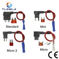 【jw】☒☬  12V MINI SMALL MEDIUM Size Car Fuse Holder Add-a-circuit TAP with 10A ATM