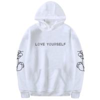 JSH เสื้อกันหนาวมีฮู้ด,เสื้อกันหนาวกำมะหยี่มีฮู้ดแฟชั่น BTS Love Yourself Plus