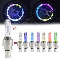 2/4/6PCS Bike Car Motor Wheel Tyre Tire Cap Led Light Bike Wheel Spokes Flashing Lamp Luces Bicicleta Фонарь Велосипедный Wheel Covers