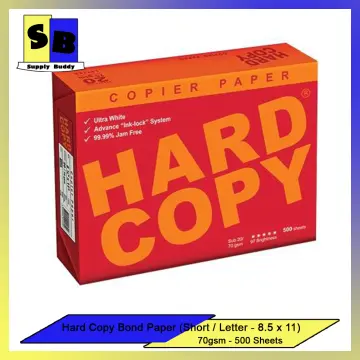 hard copy bond paper short 