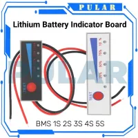 {:“=-】1S 2S 3S 4S 5S 4.2V-21V แบตเตอรี่ลิเธียมตัวชี้วัดความจุ Li-Po Li-Ion บอร์ดแสดงกำลังไฟแสดงชาร์จไฟเครื่องทดสอบไฟ