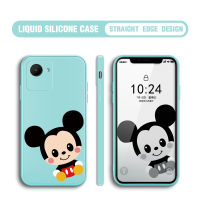 เคสโทรศัพท์ Realme C30S ลายการ์ตูน Micke Mouse สี่เหลี่ยมแบบดั้งเดิมปลอกซิลิโคนเคสป้องกันทนแรงกระแทกกล้องคลุมทั้งหมด