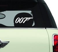 James Bond 007 SCI-FI ขาว/การ์ตูน/เกมสติกเกอร์รถยนต์/สติ๊กเกอร์กันชน10ซม. * 10ซม.