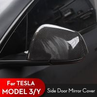 Car ABS Paste Side Door Mirror Cover For Tesla Model 3 Model Y 2021 Auto Exterior Accessories Sides Rearview Cover