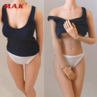 【September】 1/6 Scale Female Dark Vest White Underwear Clothing Sets Fit 12 quot; TBLeague Body