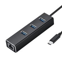 △ 2020 USB C Ethernet With 3.0 RJ45 USB Lan Ethernet Network Card Adapter For Mac IOS Android PC RTL8153 USB 3.0 Hub