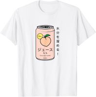 2022 New Arrival Japanese Peach Soft Drink T Shirt   Aesthetic Shirt Kawaii Cartoon Fruit Juice World Print for Men T shirt| |   - AliExpress