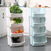 для кухни Organizer Kitchen Storage Baskets Plastic Storage Shelf Vegetable And Fruit Racks Can Be Stacked Kitchen Accessories