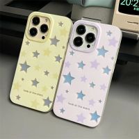 เคสโทรศัพท์กระพริบบัตรเลเซอร์สำหรับ iPhone 14 13 12 11 Pro XS MAX XR 7 8 Plus ฝาครอบซิลิโคนดาว