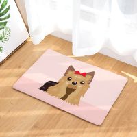 1 Pcs Cute Pug Husky Dog Pattern Anti-Slip Carpet Door Mat Doormat Outdoor Kitchen Living Room Floor Mat