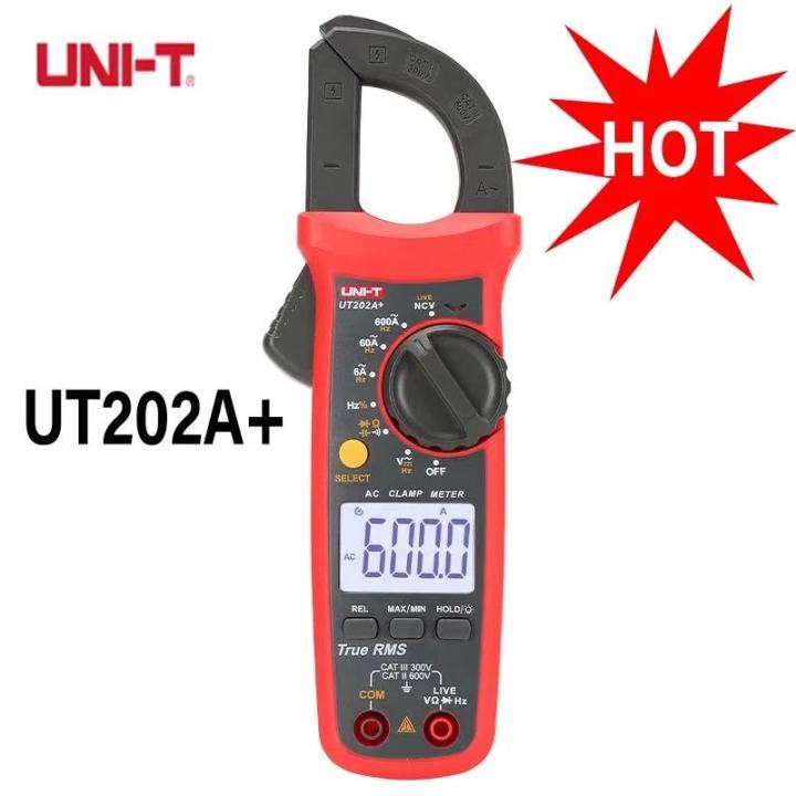 uni-t-ut202a-เก็บข้อมูลแรงดันไฟฟ้ากระแสสลับ-dc-ac-600a-แรงดันกระแสไฟ-ac-ปัจจุบัน-digital-clamp-me-4-8-ราคาถูก-เครื่องวัดไฟฟ้า-เครื่องวัดกระแสไฟฟ้า-ไฟฟ้า-เครื่องมือช่าง