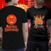 เสื้อยืดแขนสั้นคอกลมเสื้อยืด 2 ด้าน ROYAL ENFIELD Motobike Biker TshIrt UnisexS-5XLCotton 100%  [S-5XL]S-5XL