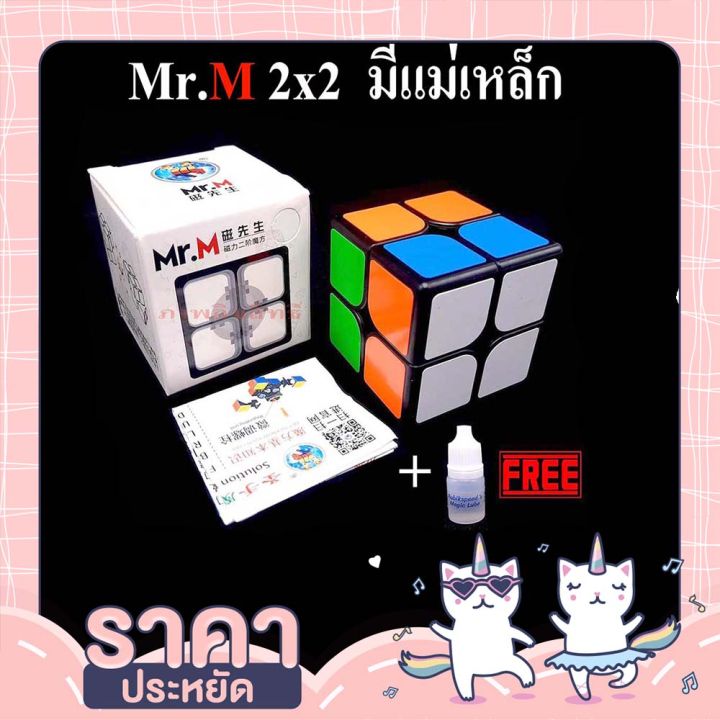 ของเล่นเด็กอายุ15ปีขึ้นไป-รูบิค-mr-m-2x2-แม่เหล็ก