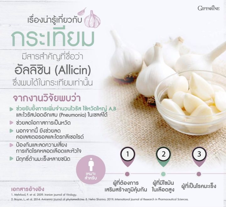 การ์ลิซีน-กะเทียม-กิฟฟาริน