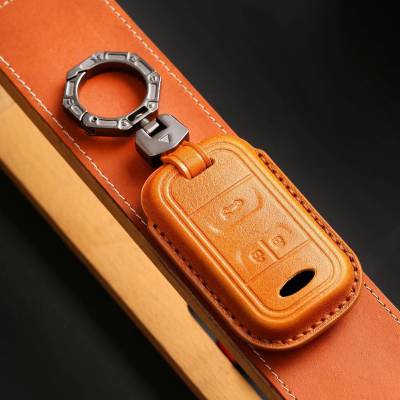 3 Buttons Smart Key Cover Leather Case Car Keyring Shell for Chery Tiggo 3 5X 4 8 Glx 7 2019 2020 Arrizo