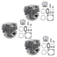 3 Set Diameter 45mm Chainsaw Cylinder and Piston Set Fit 52 52Cc Chainsaw Spare Parts for Gasoline/Oil Chainsaw Spares