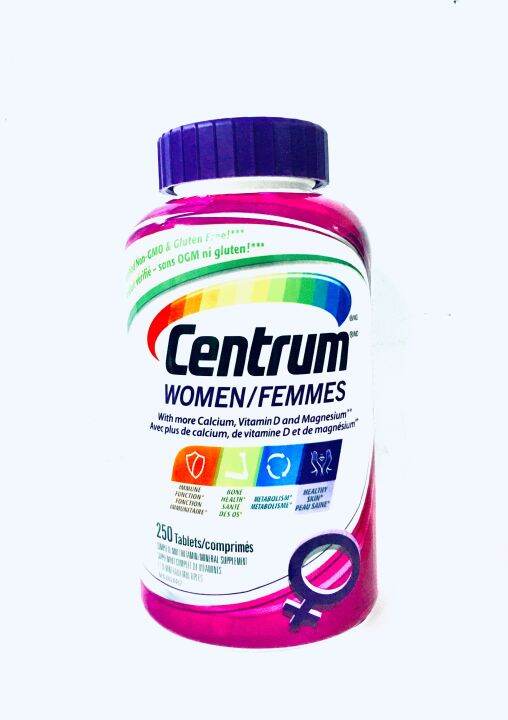 Centrum Women Femmes 250 Tablets Expiry date 5/2025 Lazada PH