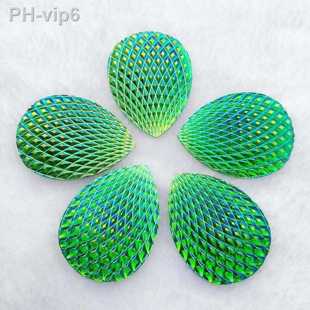 30x40mm-phoenix-tail-shape-ab-color-stick-on-rhinestone-buttons-shiny-drop-resin-rhinestone-crystals-stones-strass-diy-6pcs-lot