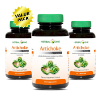 Herbal One Artichoke 3x60แคปซูล เฮอร์บัลวัน อาร์ทิโชค อ้วยอันโอสถ (Value Pack)