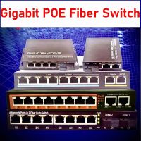 PoE Fiber Switch Uplink Fast Ethernet switch POE Ethernet Media Converter 10/100/1000M fiber optical POE switch