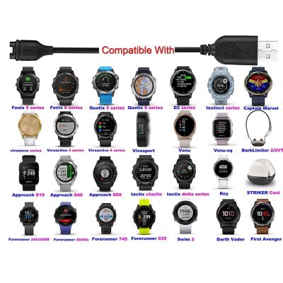 RH ☜พร้อมส่ง สายชาร์จ Garmin 965 955 945 265 255 245 fenix 7 7S 6 6S 6X 5 5S 5X Instinct2 Vivoactive 3 4 4s Venu Sq Venu 2♙