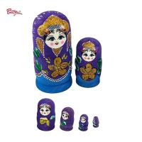 Prettyia 7x ตุ๊กตา Matryoshka แบบรัสเซียทำรังตุ๊กตาแม่ลูกดกของรัสเซียไม้สำหรับโต๊ะสำนักงานอีสเตอร์