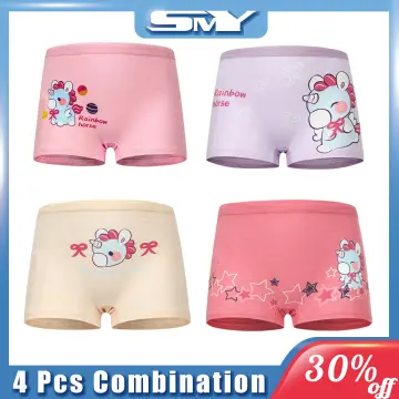 3 PCS/Lot Cotton Kids Girls Panties Lovely Floral Baby Underwear Cartoon  Children Underpants Girl Boxer