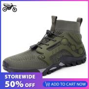 Hiking Shoes Work Shoes High Top Mesh Running Sneakers Non Slip Summer