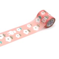 mt Pocket mizutama flower and panda 50mm×5m MTPOCT016 เทปตกแต่งวาชิ ลายดอกไม้และแพนด้า mizutama แบรนด์ KAMOI mt masking tape ประเทศญี่ปุ่น