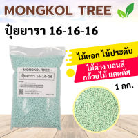 ปุ๋ยยารา 16-16-16 บรรจุ 1 กก. สูตรเย็น สูตรเสมอ Mongkol Tree เร่งต้น เร่งใบ เร่งดอก เร่งผล ใส่ผัก ผลไม้ ไม้ดอกไม้ปร