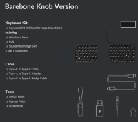 Keychron แป้นพิมพ์ Q11แยกแมคแบบกลไกที่เข้ากันได้กับลูกบิดแบบมีสาย Tuotuo อลูมิเนียมแบบปรับแต่งได้ตามต้องการTH