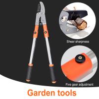 Portable Pruning Garden Shears Telescopic Pruning Shears High Branch Fruit Tree Pruning Shears Non Slip Handle, Garden Tools