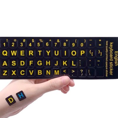 1PC English letters keyboard Stickers Cover Computer Standard Keyboard Stickers Letter Alphabet Layout Sticker for Laptop PC Keyboard Accessories