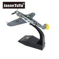 เครื่องบินรบสงครามโลกครั้งที่สองเยอรมันขนาด1/72 JASON TUTU กระเป๋า BF109เครื่องบินทหารโลหะหล่อจากโมเดลเครื่องบินของสะสม