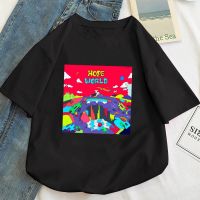 เสื้อยืดผ้าฝ้ายพิมพ์ลาย เสื้อยืด ผ้าฝ้าย พิมพ์ลายกราฟฟิค Jhope Hope World สไตล์ฮิปฮอป  IWM4