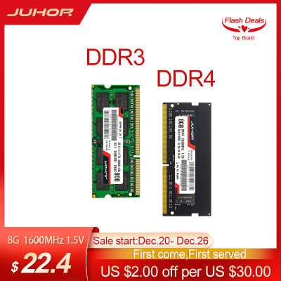 JUHOR DDR3 Laptop Ram 4GB 8GB 16GB DDR4 2666MHz 2400MHz 1600MHz Notebook Memory Sodimm Memoria