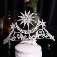 Gold Silver Color Tiaras And Crowns Sunshine Mom Stars Diadem Bridal Wedding Hair Accessories Women Hairbands Head Jewelry