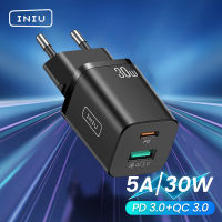 INIU 30W USB C Charger PD3.0 QC4.0 Fast Charging Wall Adapter for 13 12 11 Pro Samsung S21 Xiaomi Air