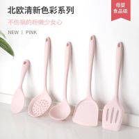 [COD] Spatula European silicone cooking shovel kitchen utensils set soup spoon large non-stick pan special vegetable