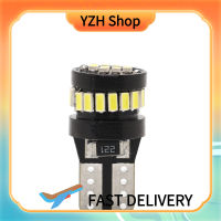 YZH Shop 2ชิ้นไฟ T10 LED Canbus W5W หลอดไฟ LED โคมไฟอัตโนมัติรถ24SMD หลอดไฟตกแต่งภายในสีขาว