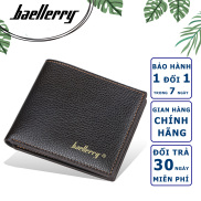 bóp ví nam hàng hiệu Baellerry mỏng nhẹ, gọn gàng, mẫu basic truyền thống