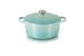 Le Creuset Cast Iron Round French Oven 22cm, Classic (Cool Mint) - Online Exclusive. 