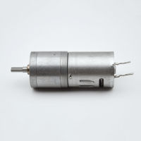 【⊕Good quality⊕】 xuhuik มอเตอร์370 25มม. มอเตอร์เกียร์เพลาแบนคู่แรงบิดสูง Dc 12V 30Rpm/6V 15Rpm 6V/12V/24V สำหรับหุ่นยนต์ของเล่น