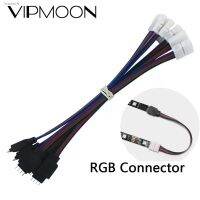 ✑◕✸ 5Pcs 15cm 4 Pin 4pin 5050 3528 LED RGB Strip Extension Connector Cable Wire led strip Extension Cables Clip conectores rgb