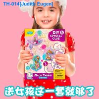 ◊■ Toys for girls to make handicrafts for children diy production material package creative crystal color glue mold set for girls